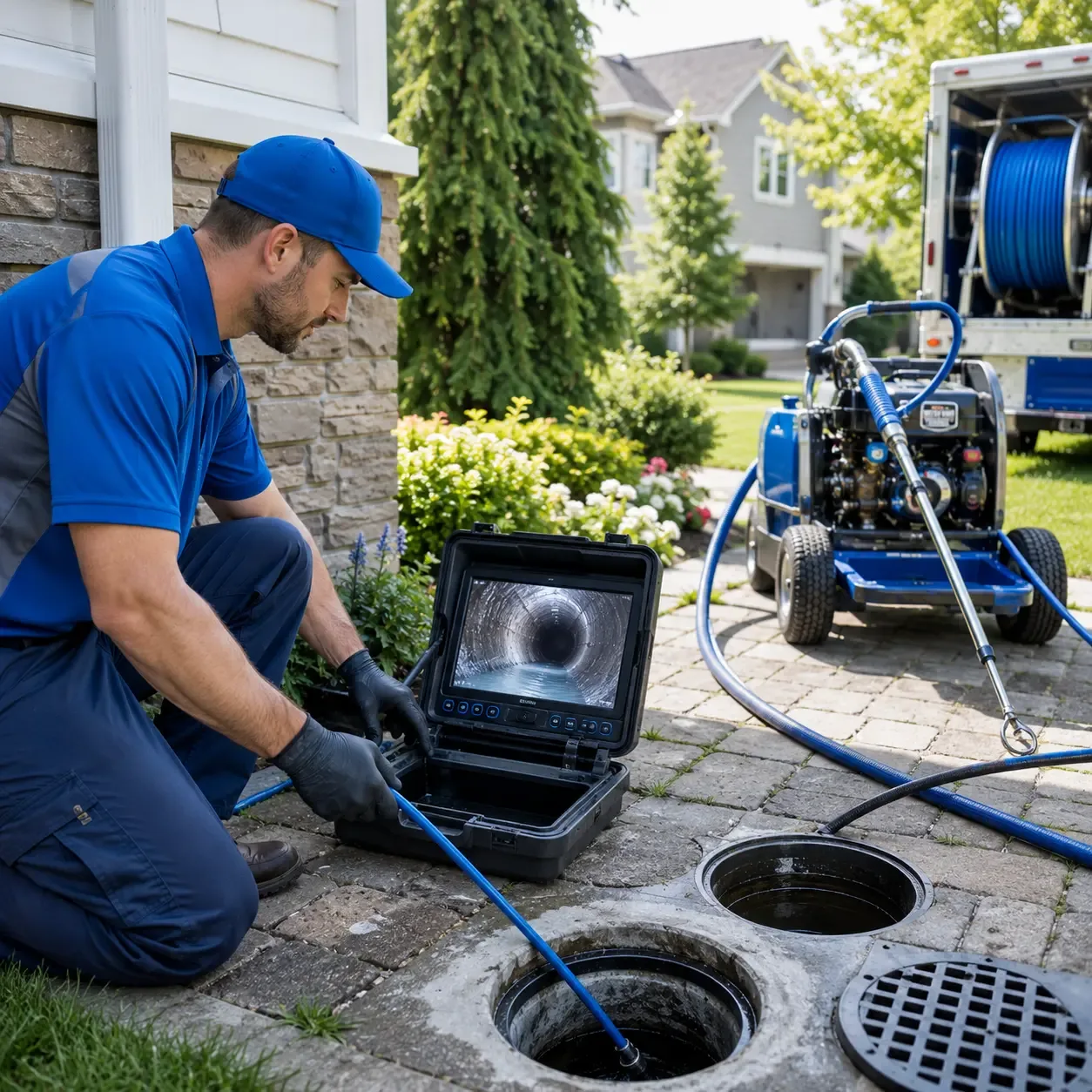 Outdoor drain cleaning professionals serving Presidio, TX